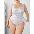 thumbnail image 4 of White plus size jumpsuit for women Women's Sexy Bodysuit Leopard Snake Skin Leotard Tank Top Sleeveless Scoop Neck Bodycon Jumpsuit Onesie Romper, 4 of 6