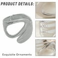 thumbnail image 5 of DESIGNICE Gold Bangles for Women Unique Twisted Design Chunky Silver Bracelet Open-Close Silver Bangle Bracelets for Women Silver2, 5 of 7