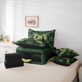 thumbnail image 6 of Catabedysis Golf Cart 7-Piece King Bedding,Cute Personalized Letter M King Bed in a Bag,Black Reversible For Boys, 6 of 7