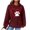 Wine##1, variant on Jsaierl Women's Hoodies Oversized Heart Paw Graphic Hoodies Sweatshirts Athletic Sweaters Y2k Long Sleeve Top Hoodie Fall Fashion 2024