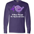 thumbnail image 3 of Inktastic Alzheimer's Awareness Great Grandma Long Sleeve T-Shirt, 3 of 5