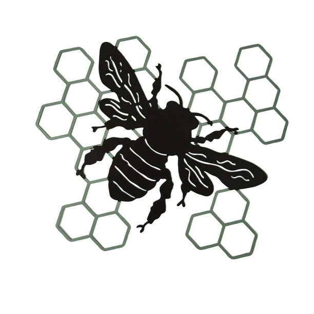 Colgante de adorno de colmena de de jardín, decoración portátil, decoración de , decoración de jardín, decoración de pared, artesanía de Negro Sunnimix Decoraciones de colmena de abejas
