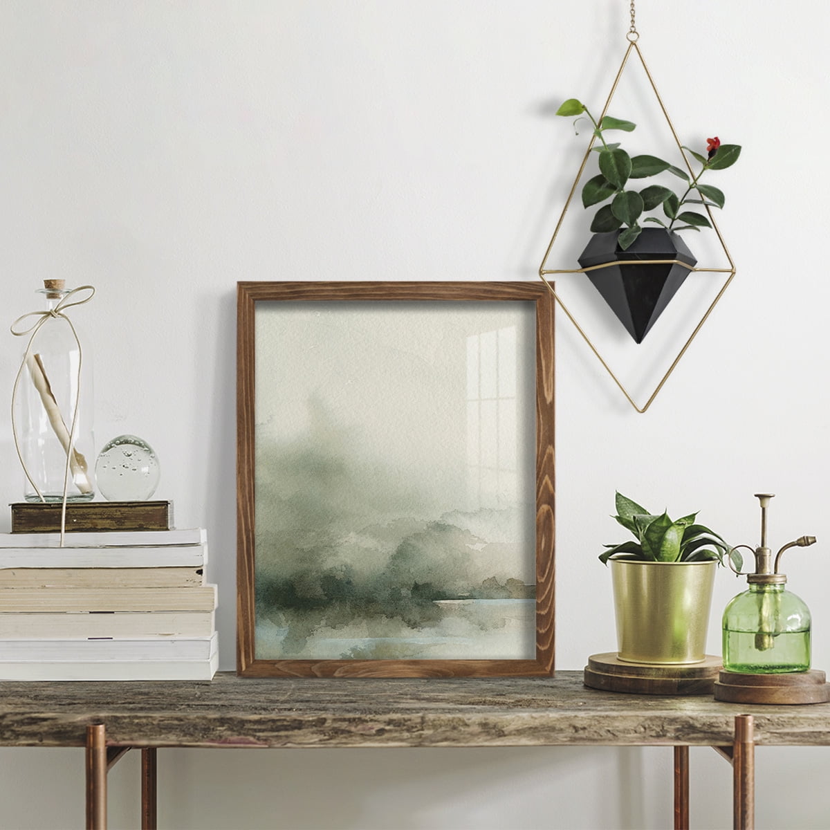 Heavy Fog I - Framed Print w/glass - Walnut