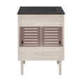 thumbnail image 7 of Bron 24" Freestanding Bathroom Vanity in White Oak with Black 3-Hole Centerset Sink Top, 7 of 7