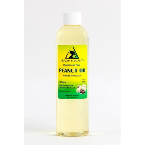 Peanut oil refined organic carrier cold pressed 100% pure 8 oz