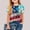 J8-Blue, variant on Frnrwgo Big Girl Tees Kids American Flag T-Shirt Boys Patriotic Short Sleeve Tees Summer Top Clothes Blue, Size 3-12 Years