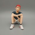 thumbnail image 4 of New Hanamichi Sakuragi, Kaede Rukawa Figure, Sitting 5pieces Anime Figures 8cm/3.1inch Handmade PVC Game Character Decoration Gift, 4 of 6