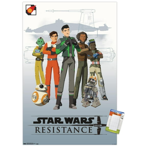 Star Wars: Resistance - Crew Wall Poster, 14.725" x 22.375"