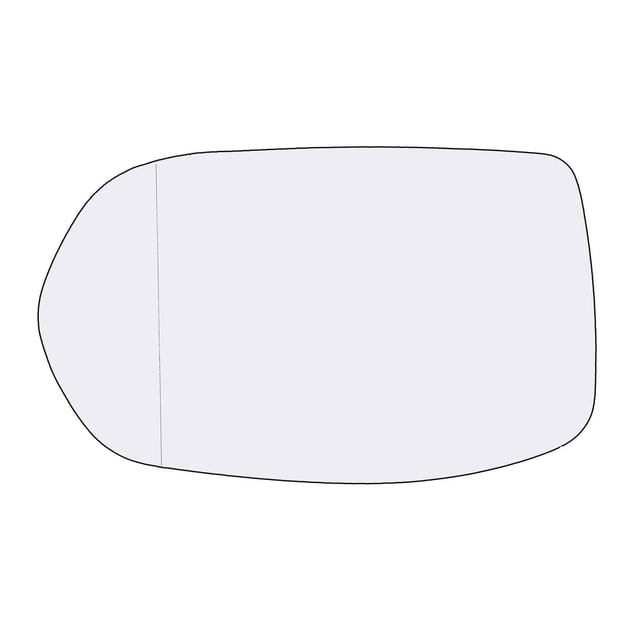 Conjunto de cristal de espejo del lado del conductor con placa trasera de plástico (no calentada) compatible con Honda CRV 2012-2016 2016-2020 HRV
