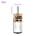 thumbnail image 3 of Uxcell 12V 300RPM Rated Torque 7 Output Shaft Length 10mm Micro DC Speed Reduction Motor Mini Metal Gearbox Motor, 3 of 6