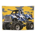thumbnail image 5 of Orinice Camouflage Monster Truck Tapestry Wall Hanging Unique Style Graphic Tapestries Home Wall Decor 40x60inch, 5 of 6