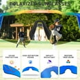 thumbnail image 4 of KAPVOE Polarized UV Protection Kids Sports Sunglasses, Navy Blue, 4 of 6