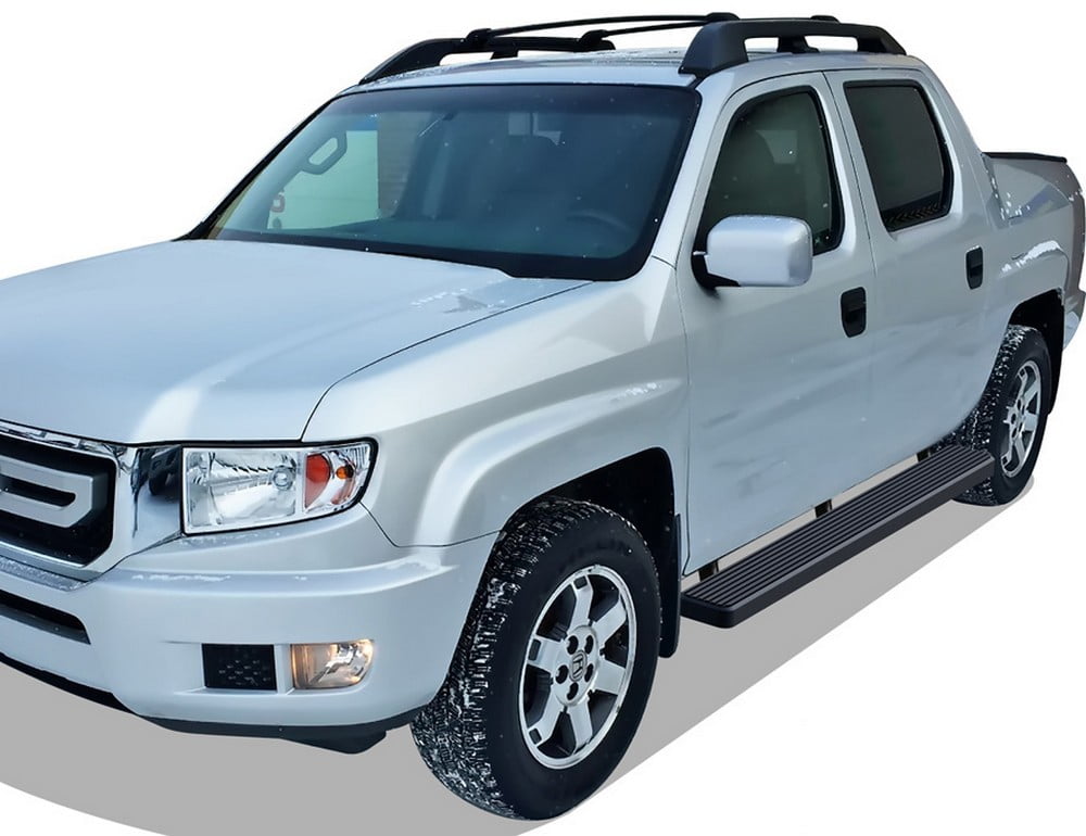 APS Running Boards 6 inches Matte Black Compatible with Honda Ridgeline 2006-2014 Crew Cab Stainless Steel (Nerf Bars Side Steps Side Bars)