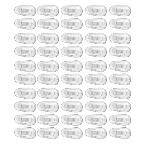 25 Pairs Silic Eyeglasses Nose Pads Oval Push On