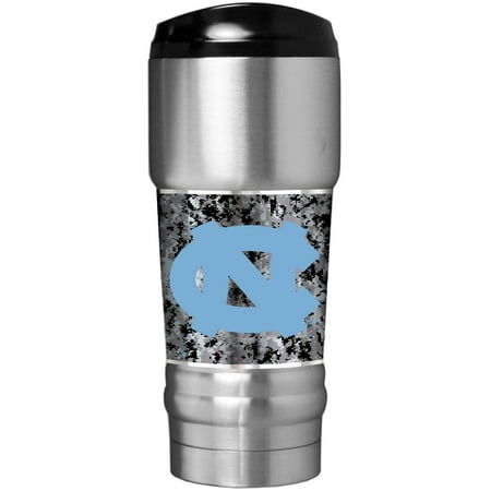 North Carolina Tar Heels Operation Hat Trick 18oz. Vacuum-Insulated Travel Mug - Silver