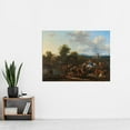thumbnail image 2 of Berchem The Cattle Ferry Countryside Painting Extra Large XL Wall Art Poster Print, 2 of 3