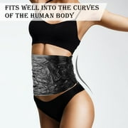 60 Meters Black Plastic Body Wrap, Body Wraps Plastic Slimming Wrap Workout Body Wrap Film,Workout and Sweat Enhancer Cellulite Wrap Exercise Body Wrap (1 Roll)