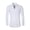 White, variant on Men Business Shirt Winged Collar Long Sleeve Solid Color Single-breasted Dress Shirt Tuxedo Formal Office Shirt Party Dinner Wedding Bridegroom Emcee Top