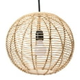 thumbnail image 5 of Creative Co-Op Modern Boho Hand Woven Rattan Ceiling Light, Natural, 5 of 7