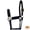 Black, variant on Hilason Western Horse Premium Nylon Rolled Throat Strap Halter Red
