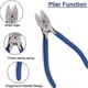 thumbnail image 3 of 6" Diagonal Cutting Pliers Side Cutting Pliers Wire Cutter Flush Cutting Pliers, 3 of 5