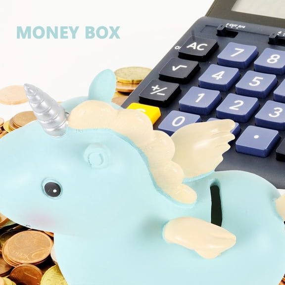 HOMEMAXS Unicorn Piggy Bank Tabletop Decoration Kids Bedroom Child