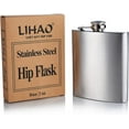 thumbnail image 2 of Moncolis Hip Flask 7 oz Hip Flask, Stainless Steel Drinking Hip Flask Leak Proof, 2 of 6