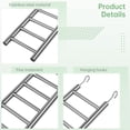 thumbnail image 4 of 2pcs Parrot Ladders, 9-Step Bird Exercise Toy Play Ladder with Hooks for Cages, Rust-Proof Stainless Steel Climbing Ladder Perch Toy for Parrots Parakeets Cockatoos Lovebirds, Easy to Clean, 4 of 7
