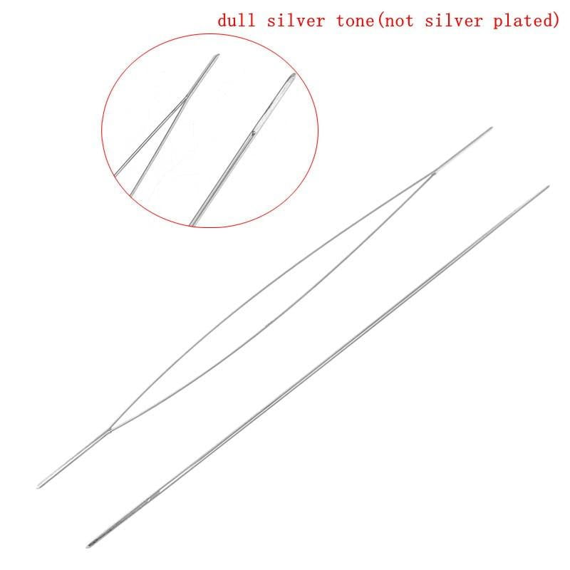 Sexy Sparkles 5 Pcs Beading Needles Threading String/cord Jewelry Tool 0.3mmx60mm [Home]