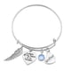thumbnail image 1 of Pulsera familiar Una pieza de mi corazón Ala de ángel Papá Mamá Pulsera con letras Wmkox8yi sjalhkljlk1559, 1 of 1