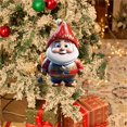 thumbnail image 2 of SUNSIOM Car Rearview Mirror Charms Cute Santa Snowman Hanging Decorations Small Christmas Tree Ornaments, 2 of 5