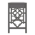 thumbnail image 3 of Weston Home Zaylee 2-Drawer Wood Writing Desk, Frost Grey Finish, 3 of 8