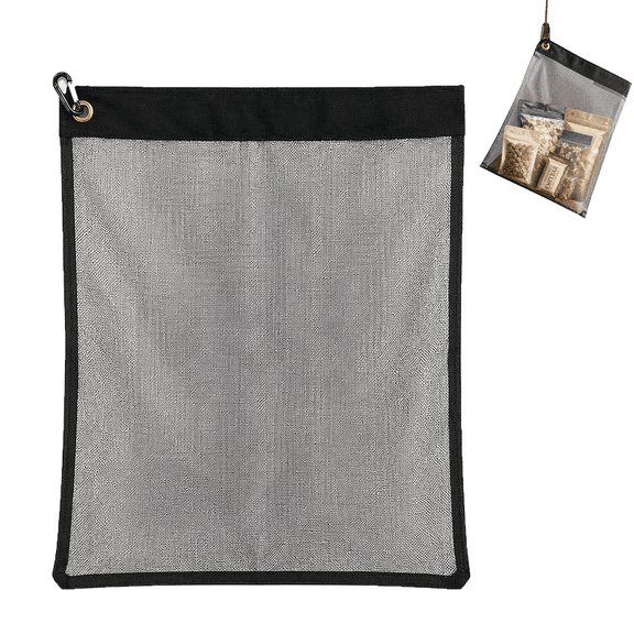 Ultralight Rodent Resistant Food Storage Bag, 41L Stainless Steel Mesh Hanging Sack for Camping