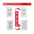 thumbnail image 2 of 148Pcs Outlet Spacers for Electrical Box+10Pcs Screws,Electric Switch Receptacle Spacers Socket Outlet Shims Extender, 2 of 7