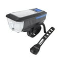 thumbnail image 3 of Herrnalise Bike Front Lights USB Rechargeable Solar Bicycle Light Waterproof Headlight with Horn High Volume Speaker for All Bicycles, Road, Mountain, Night Riding, 3 of 8
