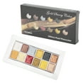 thumbnail image 2 of Watercolor Paint, Metallic Color System Beautifully Packaged Manicure Watercolor Paint Portable Convenient  For Painting Manicure For Coloring Writing, 2 of 8