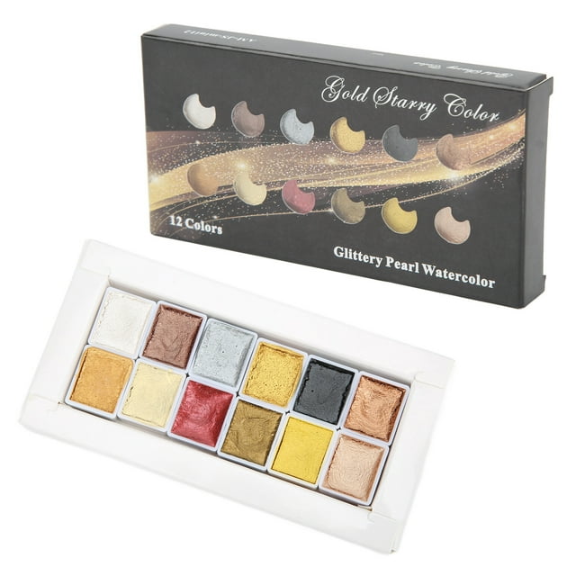Watercolor Paint, Portable Convenient Add Luster Transparency Manicure Watercolor Paint For Painting Manicure For Coloring Writing