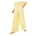 thumbnail image 3 of RILEY&RAE Womens Yellow Floral Party Wide Leg Pants XS, 3 of 4