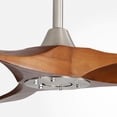 thumbnail image 5 of Sofucor 60" Modern Ceiling Fan with No Light, 3 Blades Reverse Airflow,Nickel with Brown Blades, 5 of 6