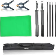 Emart Photo Video Studio 8.5x10ft Backdrop Stand, Photography Support with Cotton Green Screen Background