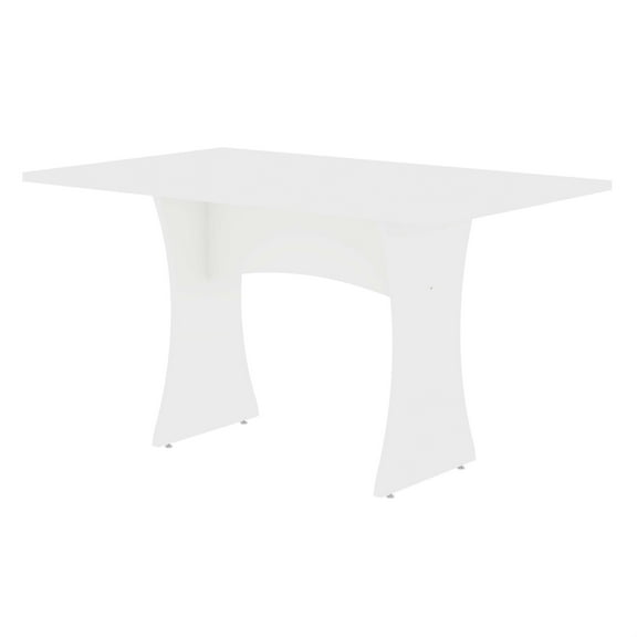 Manhattan Comfort Coney 53.14" Mid-Century Modern Dining Table in White