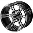 thumbnail image 2 of LSI Raptor 12" Golf Wheels Black/Machined 215x50 Cruze Tires Yamaha, 2 of 4