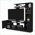 thumbnail image 6 of TV Furniture for TVs Up to 78” – Two-Door Cabinet, 6 External Shelves | Modern | Black, 6 of 7