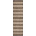 thumbnail image 2 of Addison Rugs Chantille Indoor/Outdoor Transitional Stripes Coffee Washable Runner Rug, 2'3" x 7'6", 2 of 6