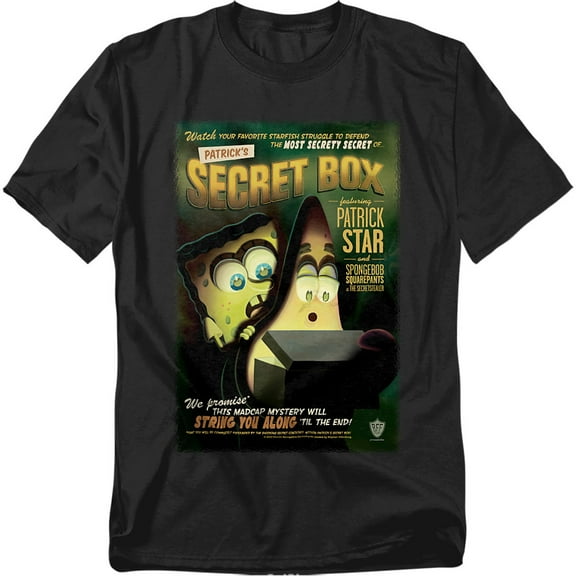 Spongebob T-Shirt Patricks Secret Box Unisex Graphic Tee For Men & Women