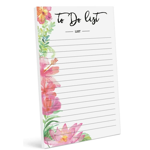 Inkdotpot Daily Planner List Pad Notepads Memo Pad, Undated To-Do List Tear Off pad - 4.5 x 7.5 Inches (50 Sheets) Organizer- Scheduler- Organize Tasks- Lists