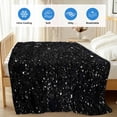thumbnail image 4 of Black Star Sky Cooling Blanket,Lightweight Breathable Summer Throw Blanket with Double Sided Cold Effect,Modern Country Simple Abstract Pattern Picnic Blankets Bed Sheet for Hot Sleepers 40"x60", 4 of 8