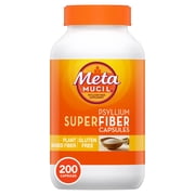 Metamucil Psyllium Husk Capsules, 200 Capsules, Daily Super Fiber