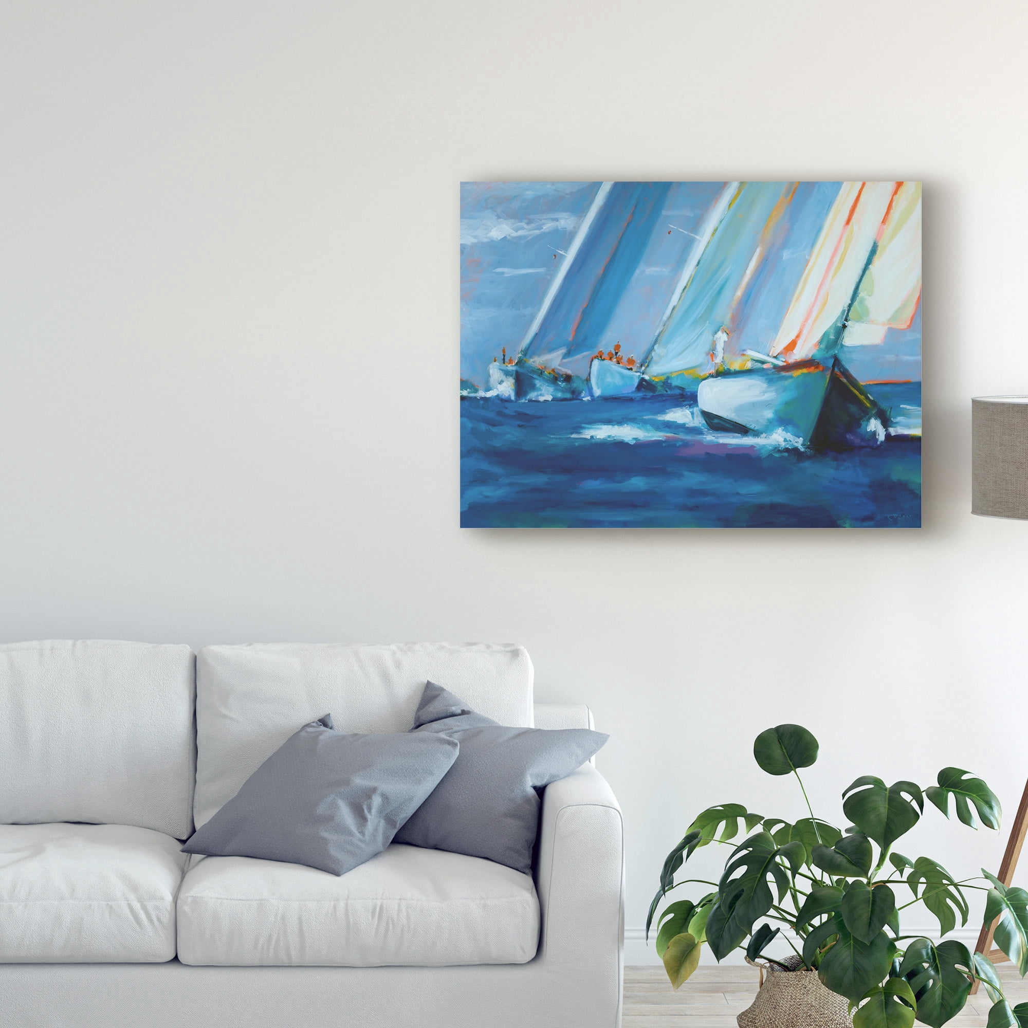 Trademark Fine Art 'Beating I' Canvas Art by Curt Crain