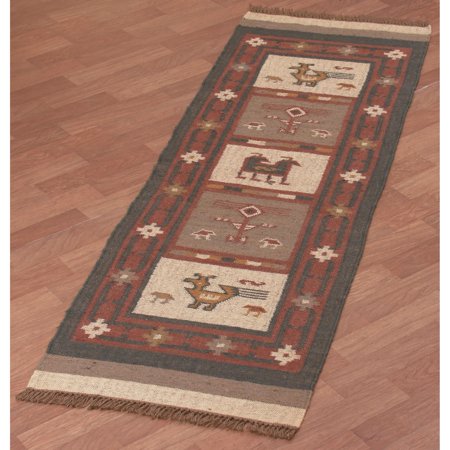 UPC 692789921180 product image for St. Croix Trading Hand-woven Tribal Wool & Jute Runner Rug (2'6 x 8') - 2'6